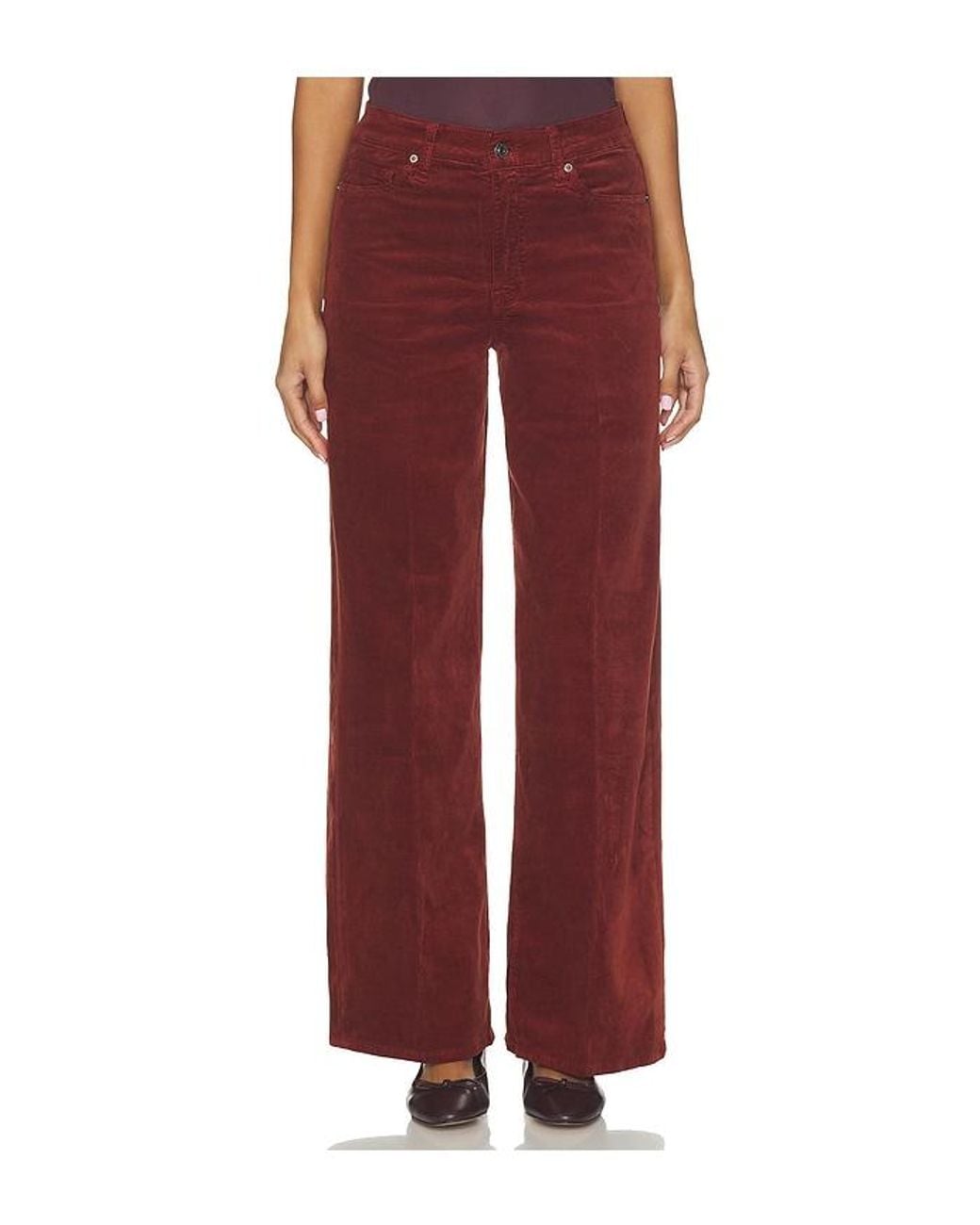 FRAME Red Le Slim Palazzo Pant