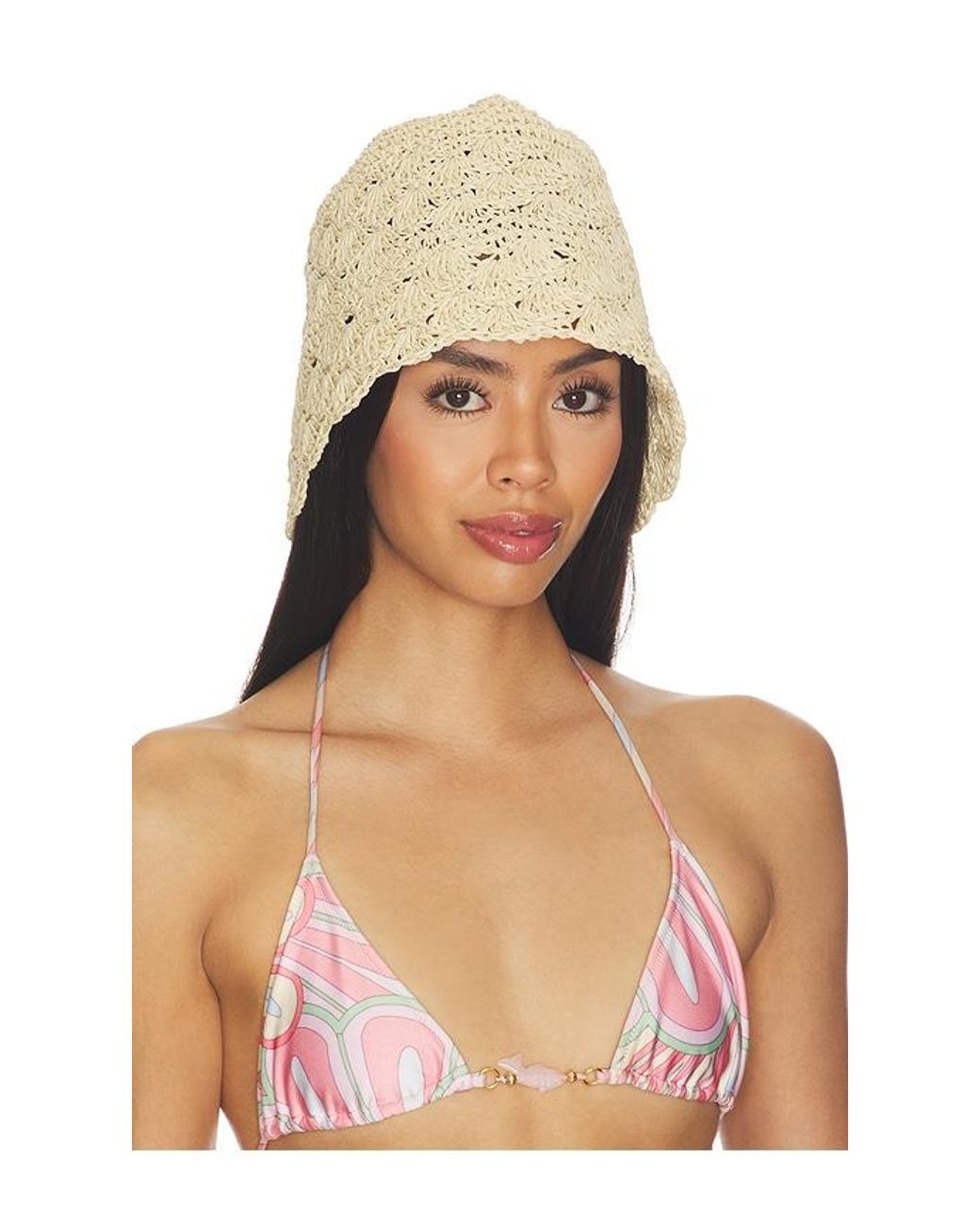 Lovers + Friends Natural Cori Raffia Hat