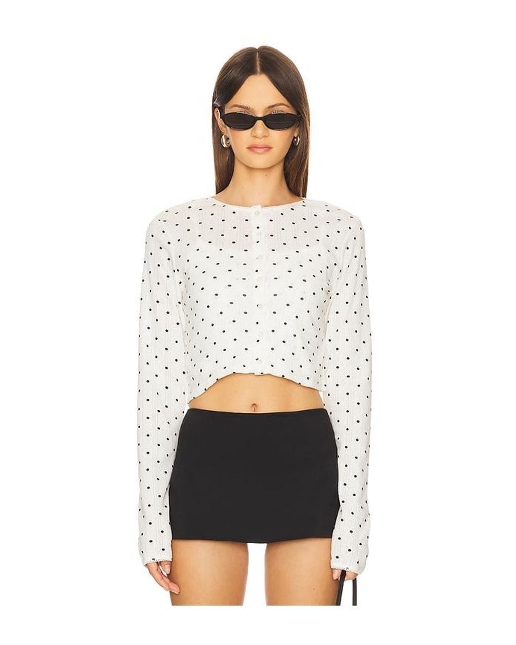 CUUP White Pointelle Cardigan