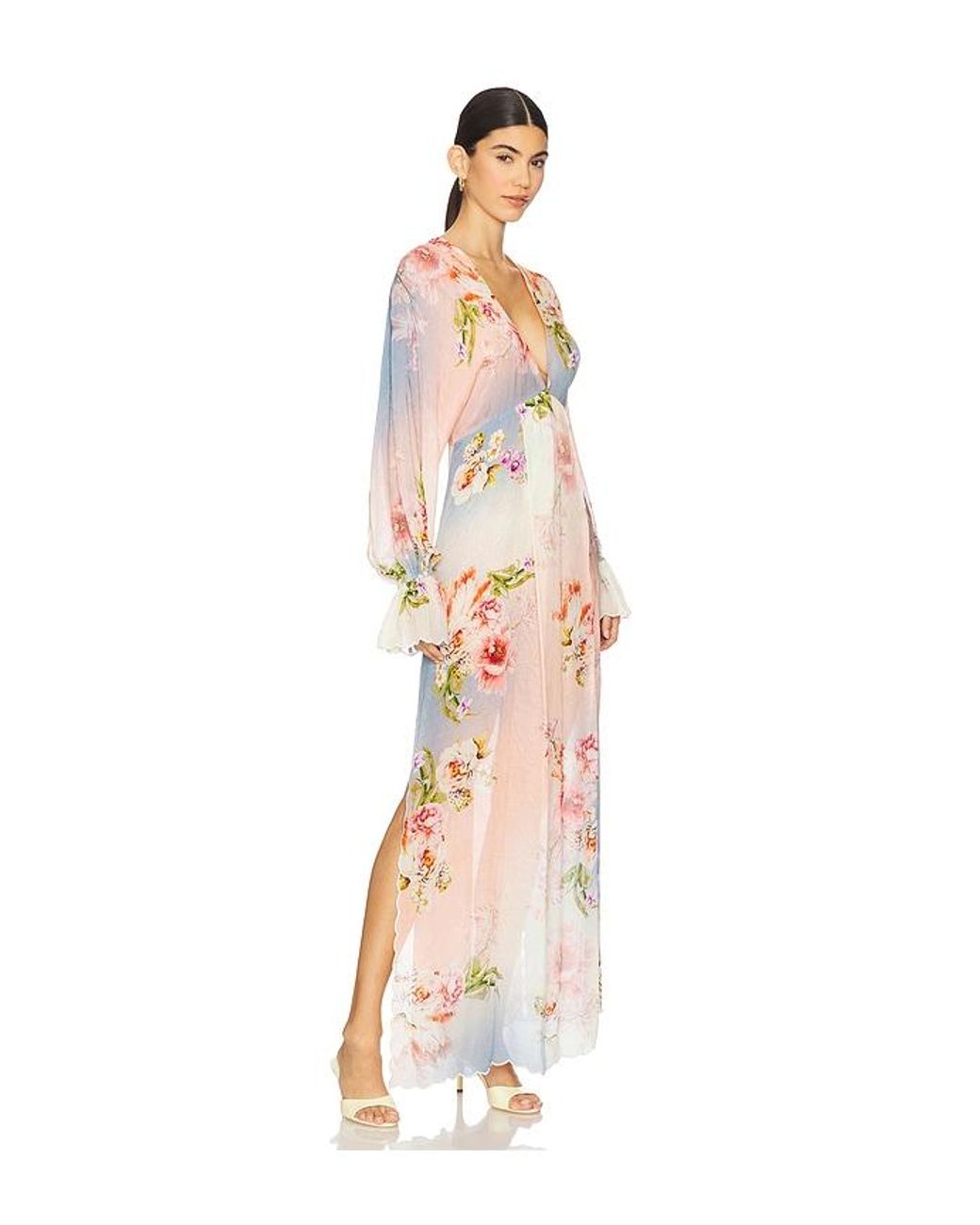 Hemant & Nandita White X Revolve Teien Caftan
