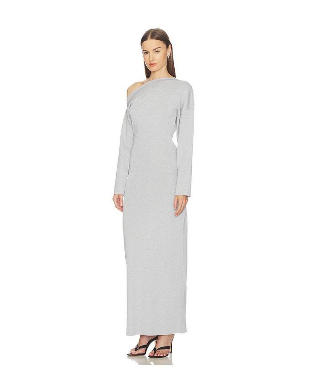 SRG White Lesly Off Shoulder Knit Dress