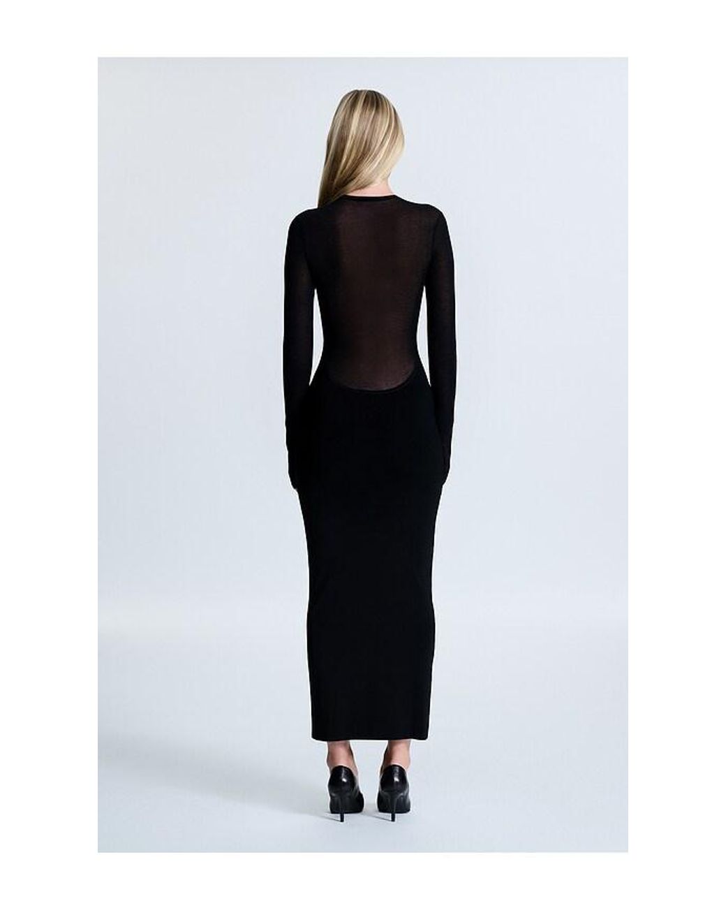 REVOLVE LOS ANGELES Black Aubri Knit Gown