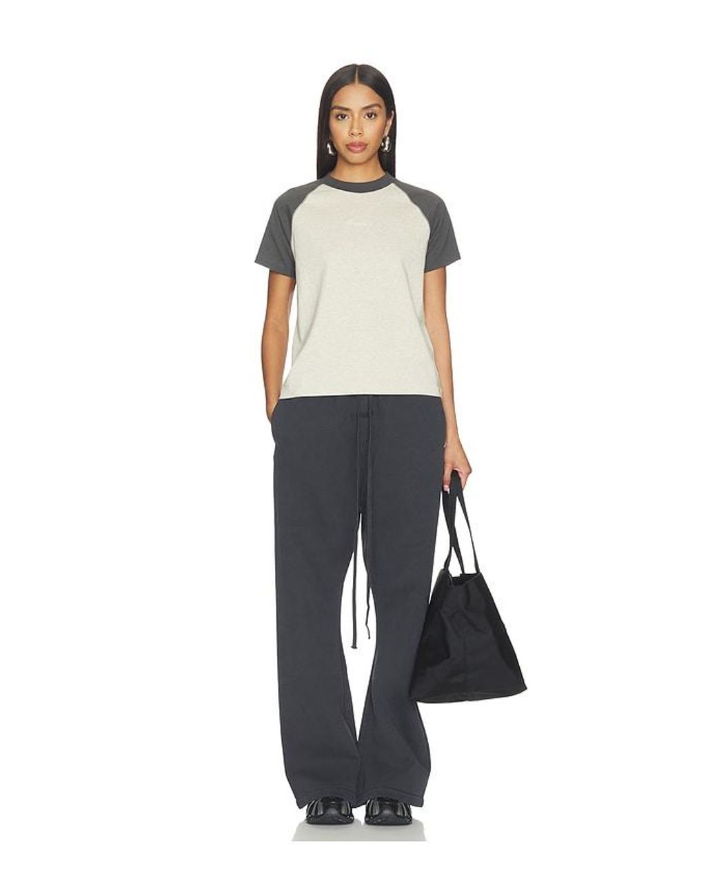 Fear Of God Black Signature Classic Fit Baseball Tee