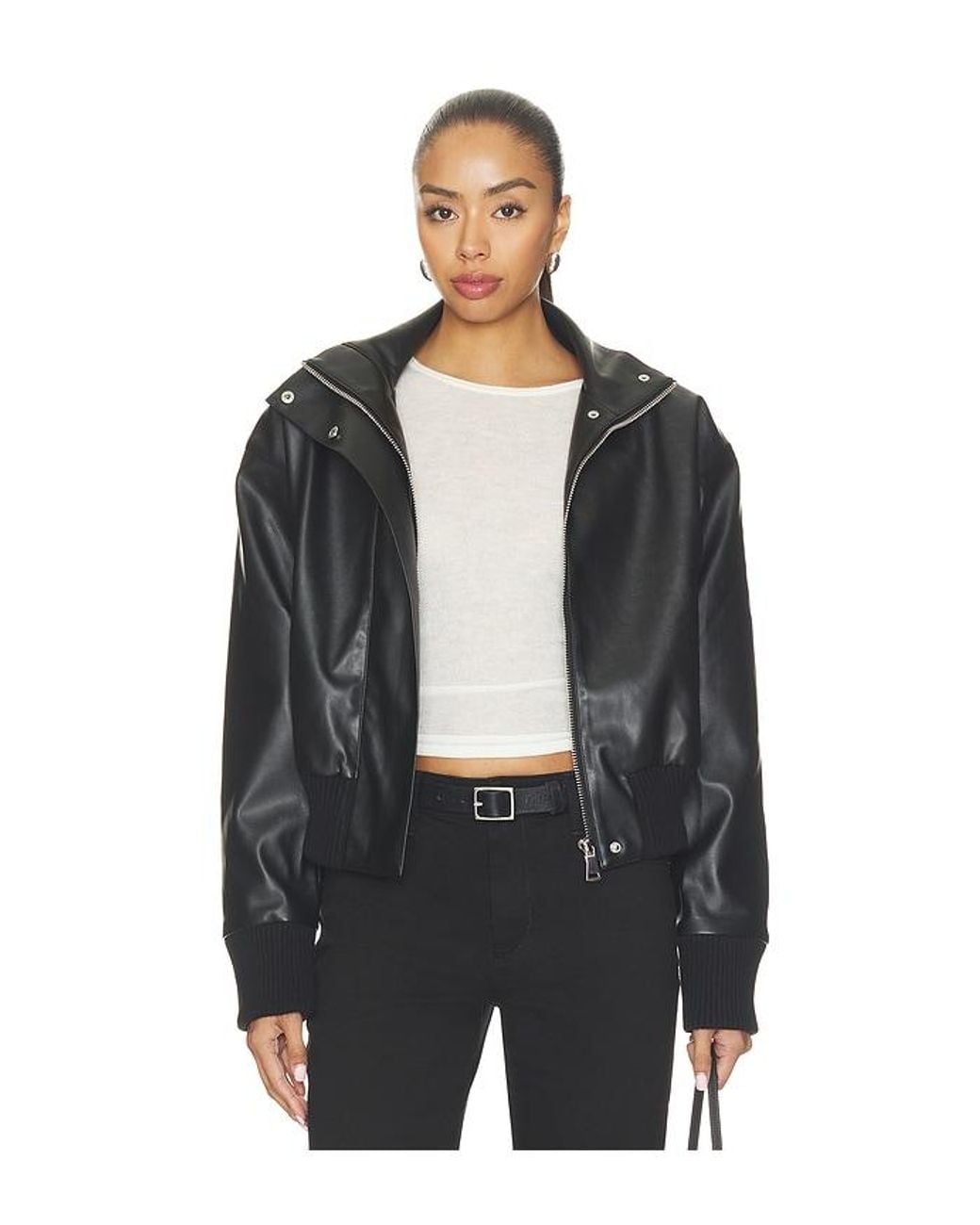 NonChalant Label Black Levi Bomber Jacket