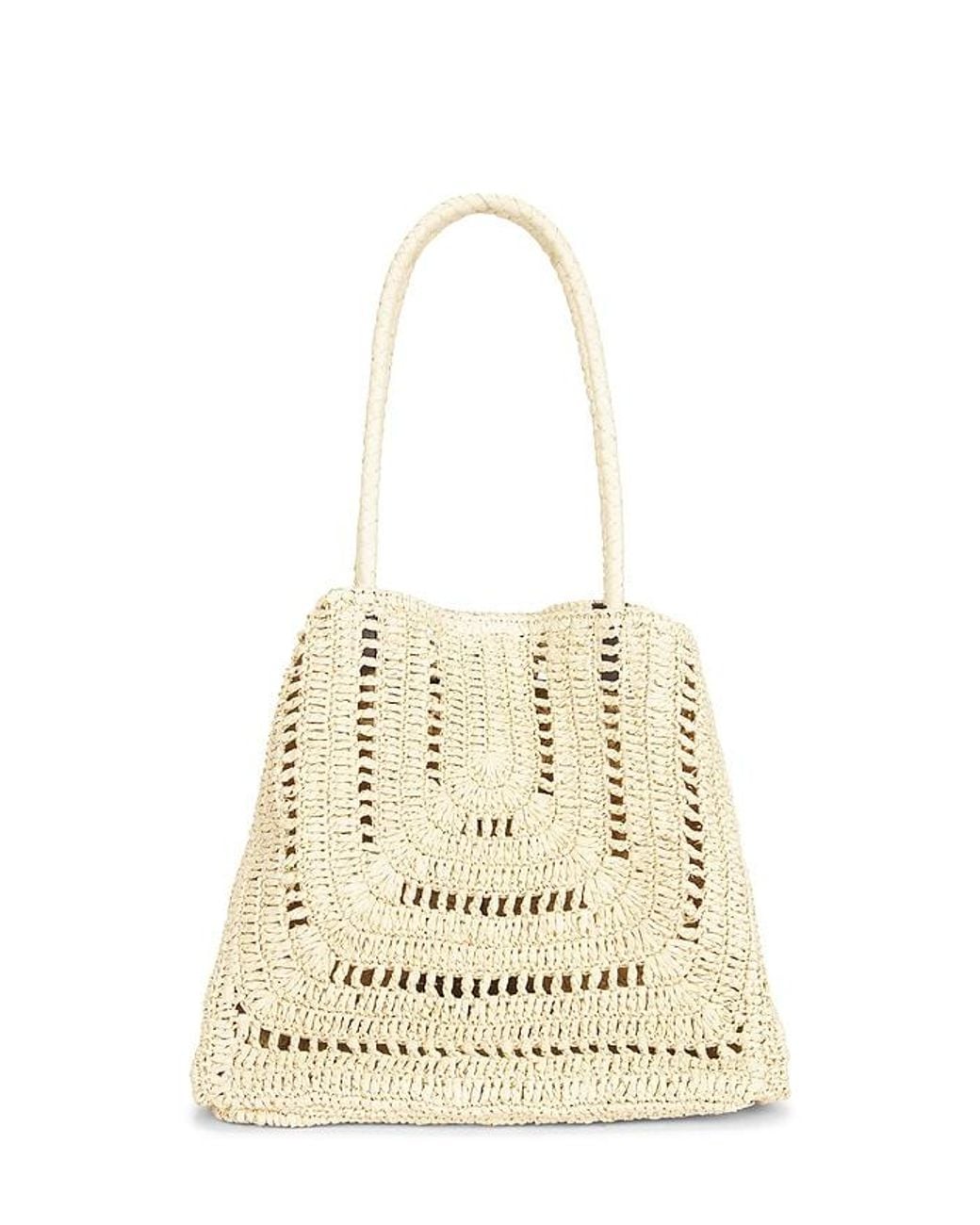 Madewell Natural Large Eyelet Raffia Tote