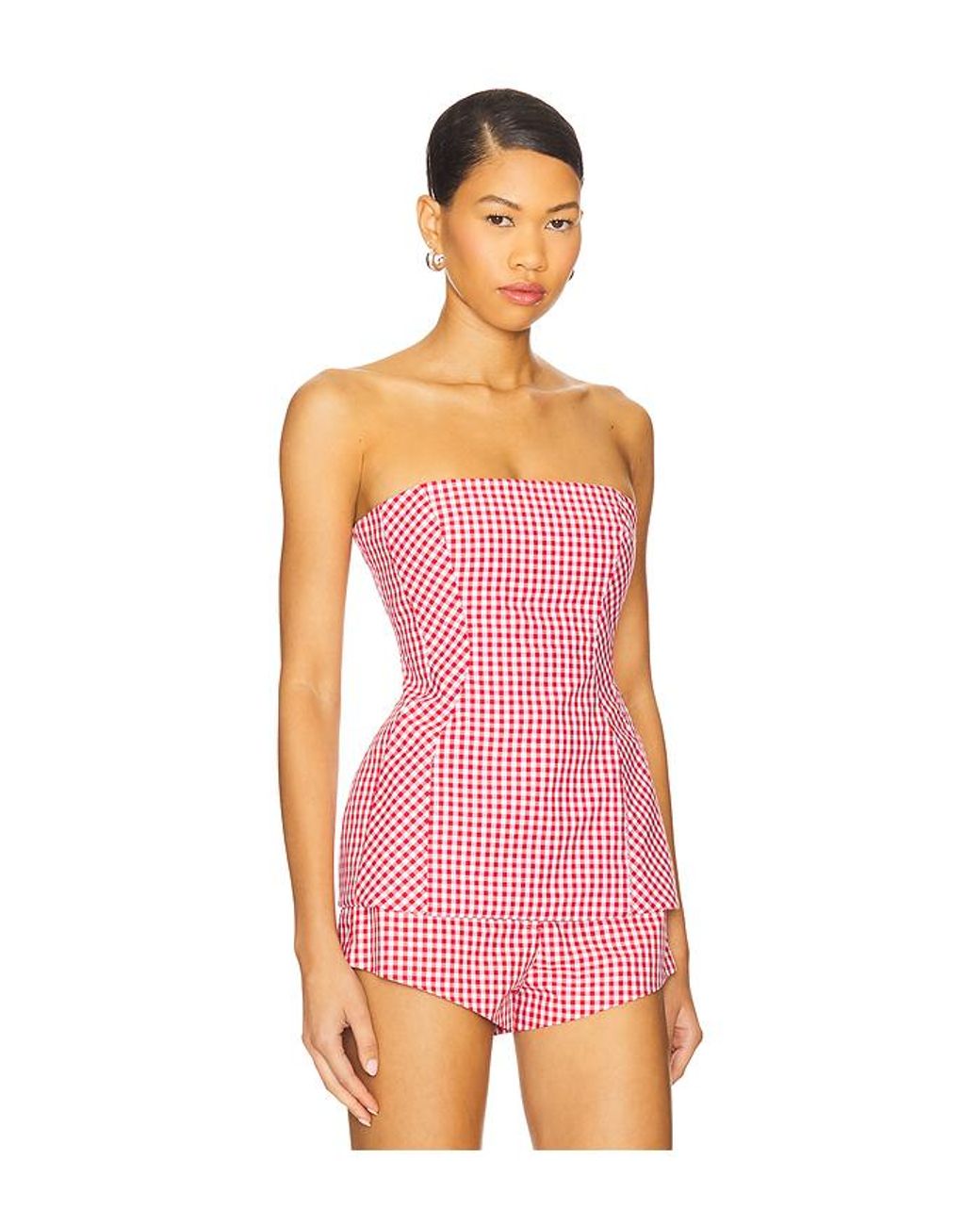 Amanda Uprichard Pink Linda Top