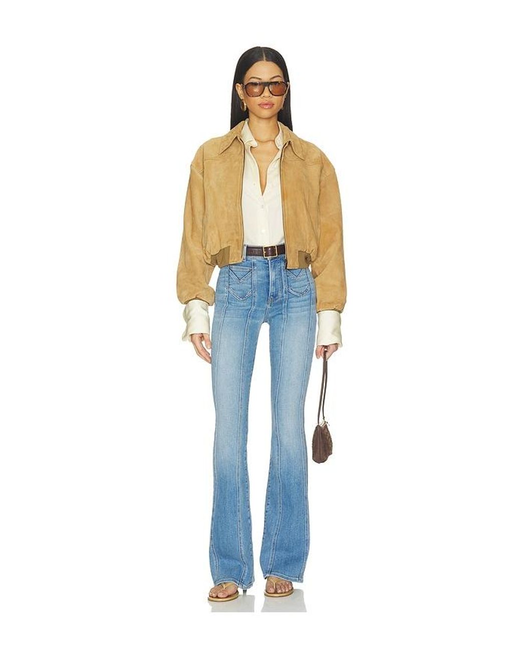 Veronica Beard Blue Beverly High Rise Skinny Flare Jean