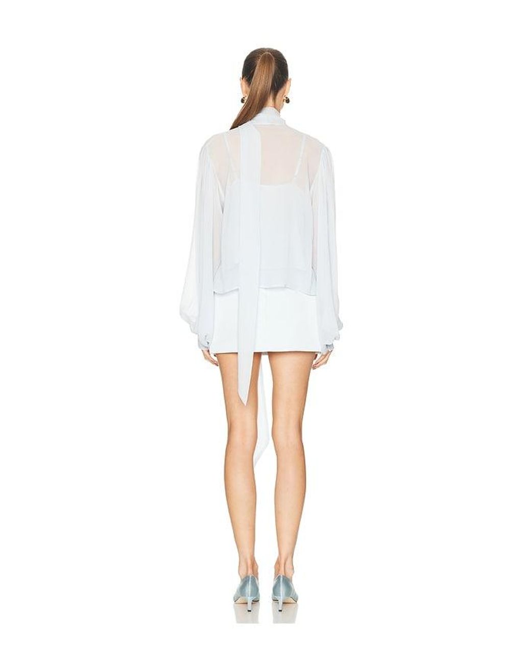 Gestuz White Zurina Blouse