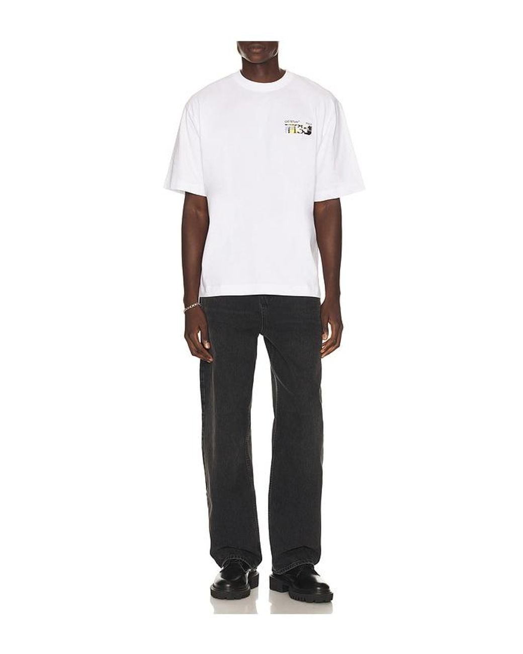 Off-White c/o Virgil Abloh White Industrial Arrow Skate Short Sleeve Tee for men