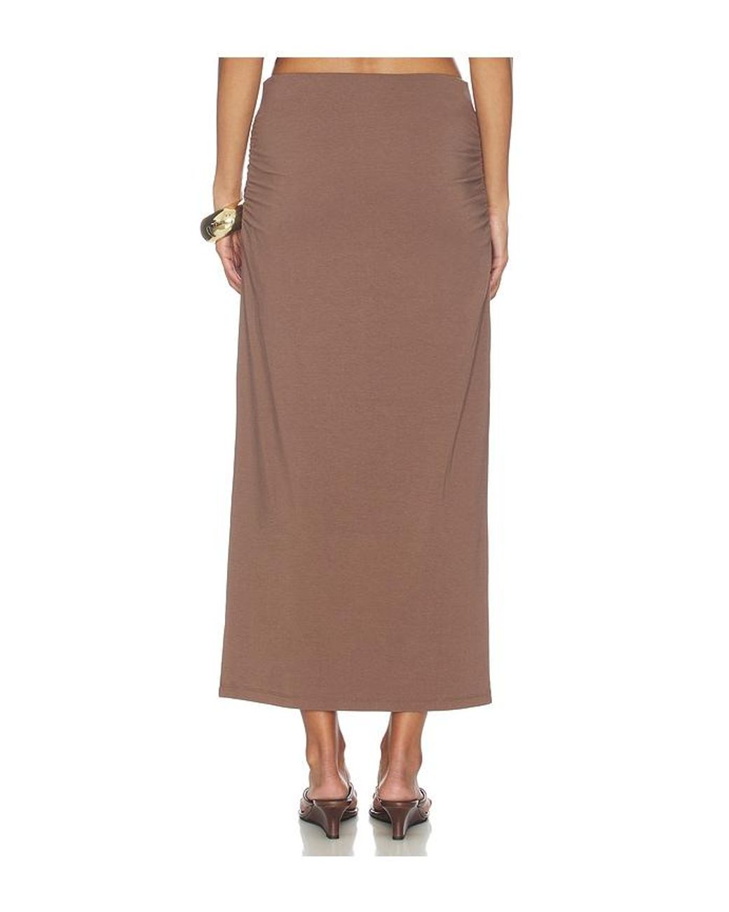 LNA Brown Calvin Skirt
