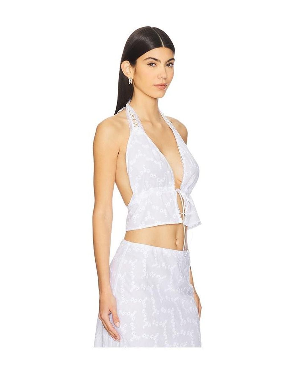 Bella Venice White Neckholder-Top Sofia