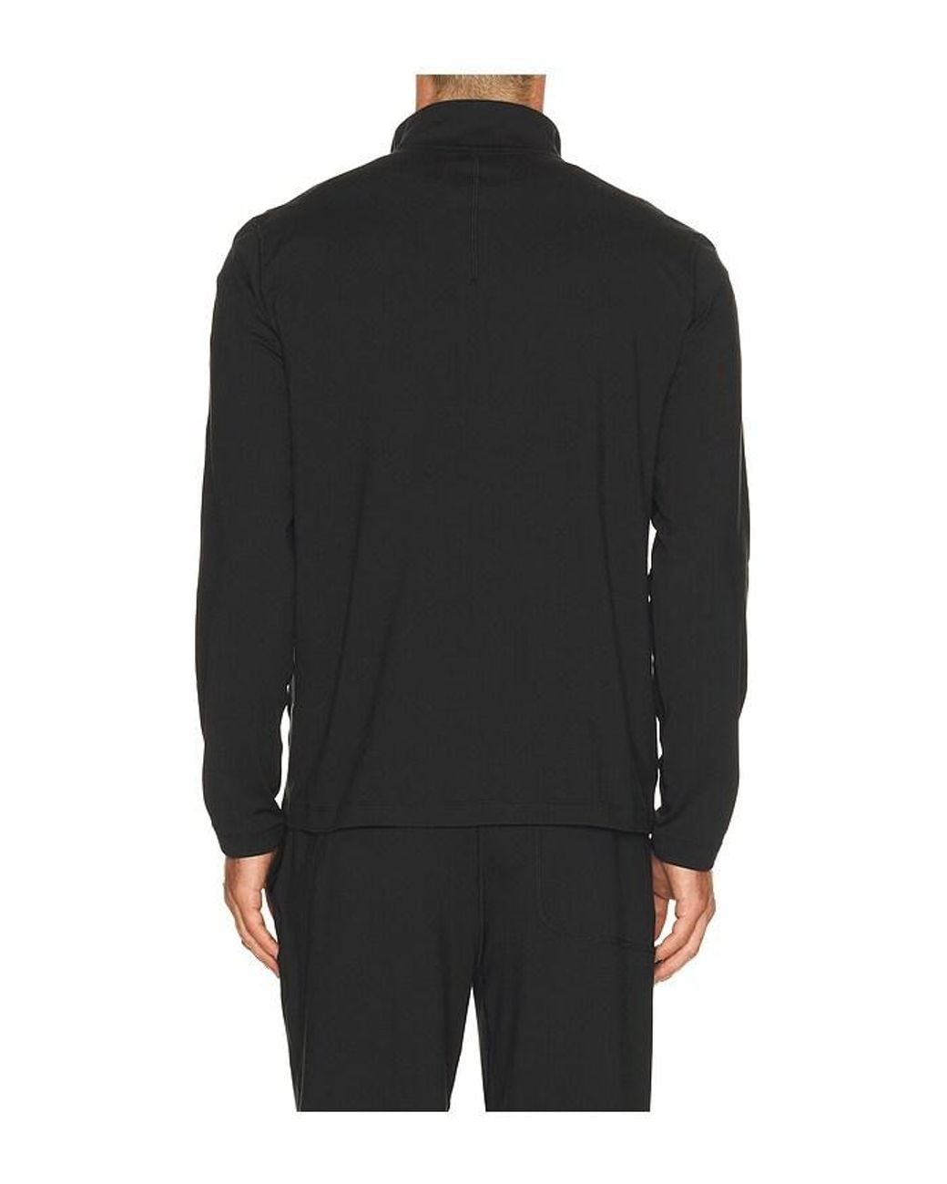 lululemon athletica Black Soft Jersey Half Zip Sweater for men