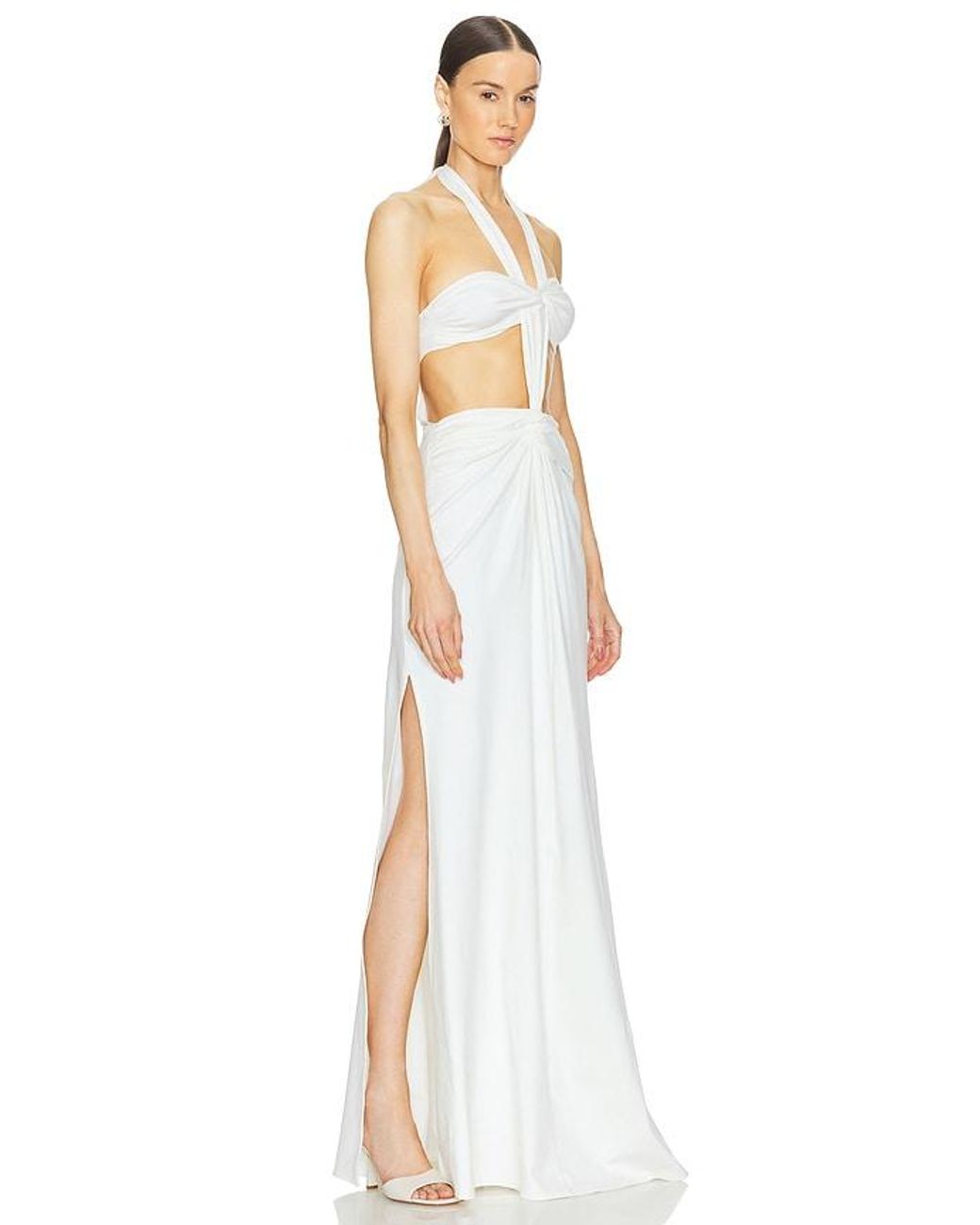 Vestido En Talla En Sid Neigum de color White