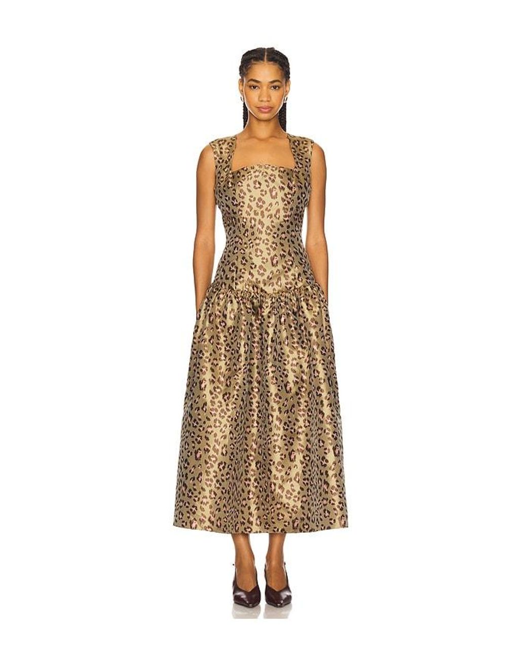 Elliatt Natural Delara Midi Dress
