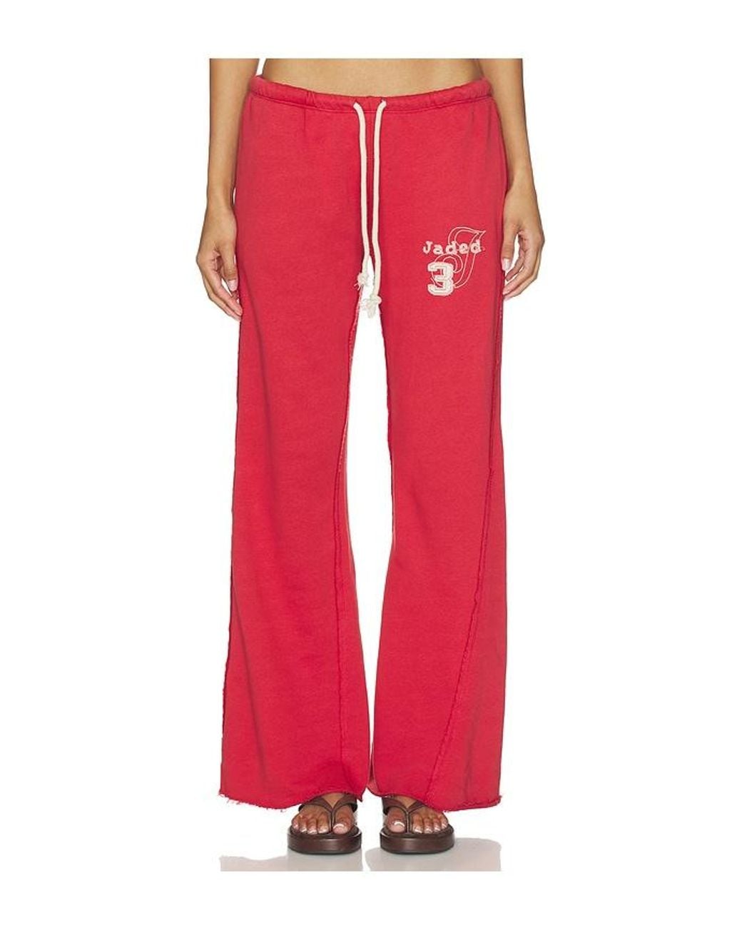 Jaded London Red Cleo Jogger
