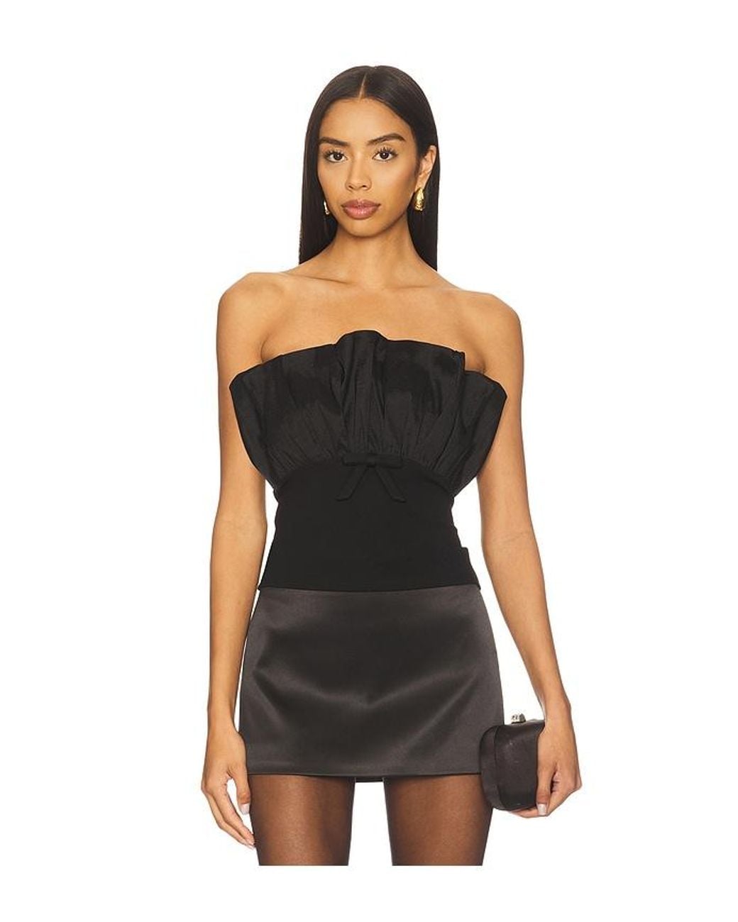 MAJORELLE Black Tally Top