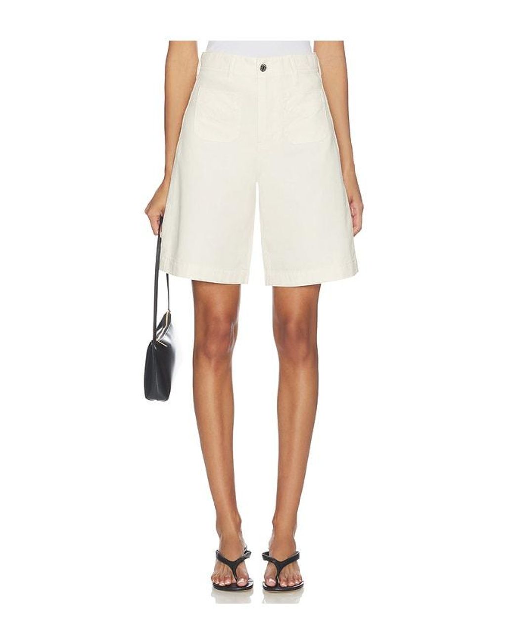 Veronica Beard White Carter Short
