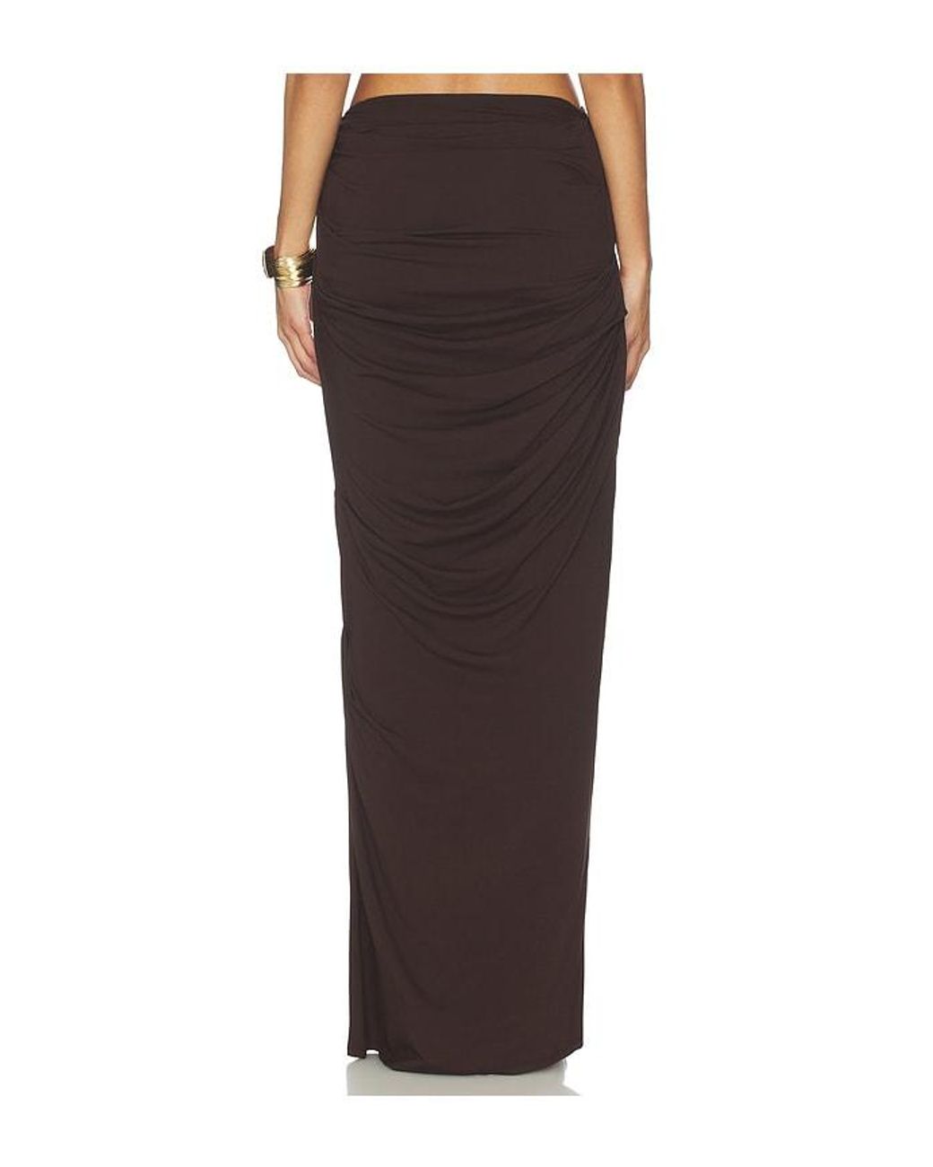 Entire studios Brown Drape Skirt