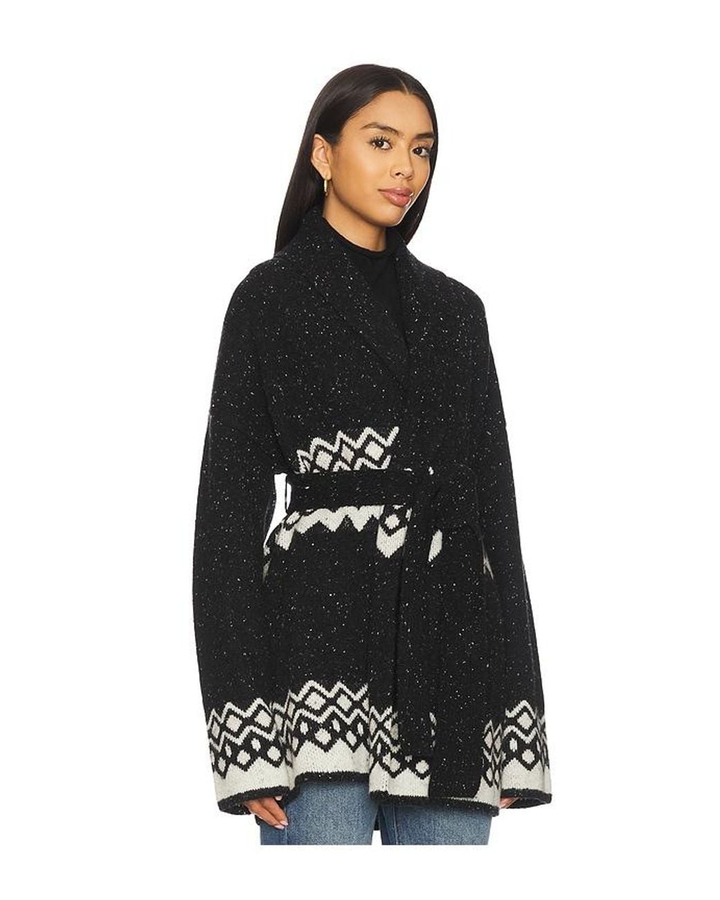 Tularosa Black Adley Fairisle Cardigan