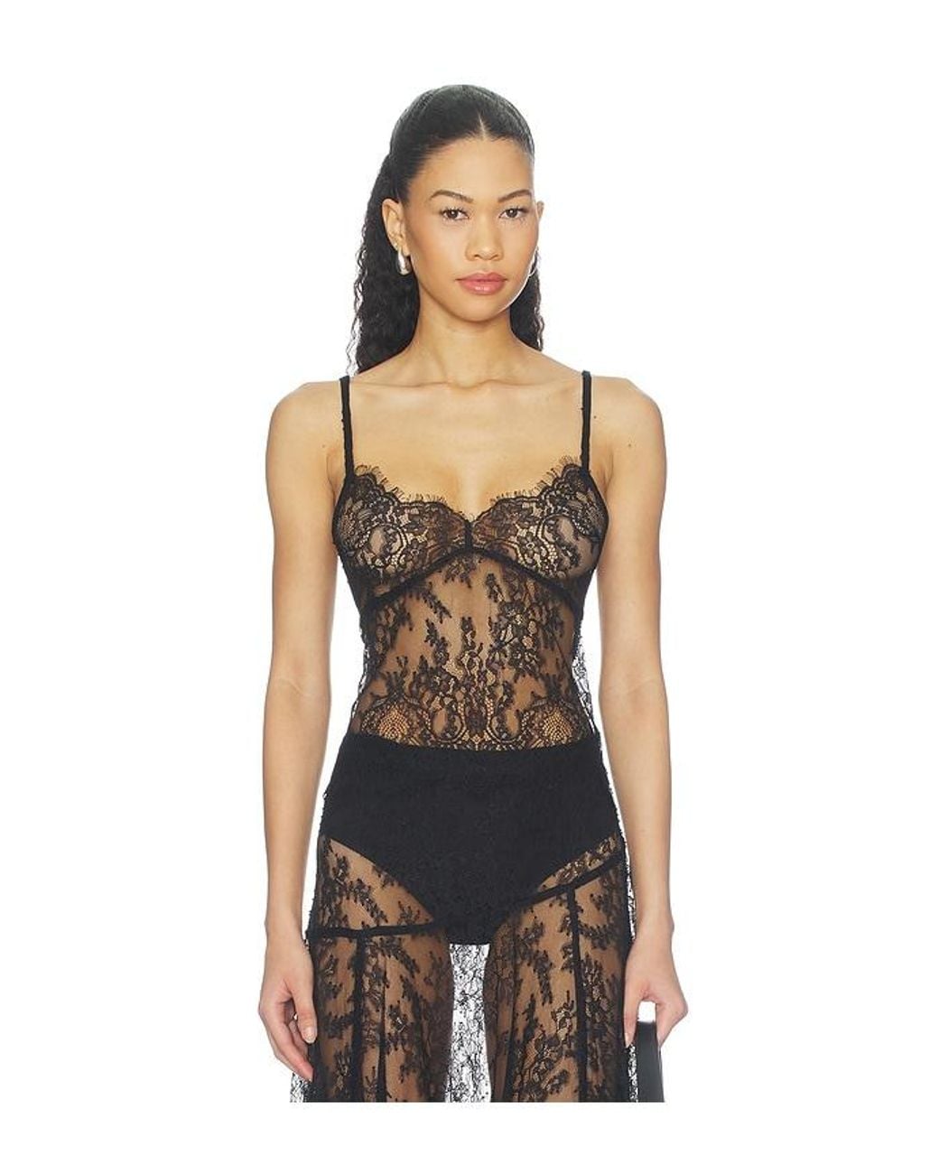 Lovers + Friends Black Alegra Top