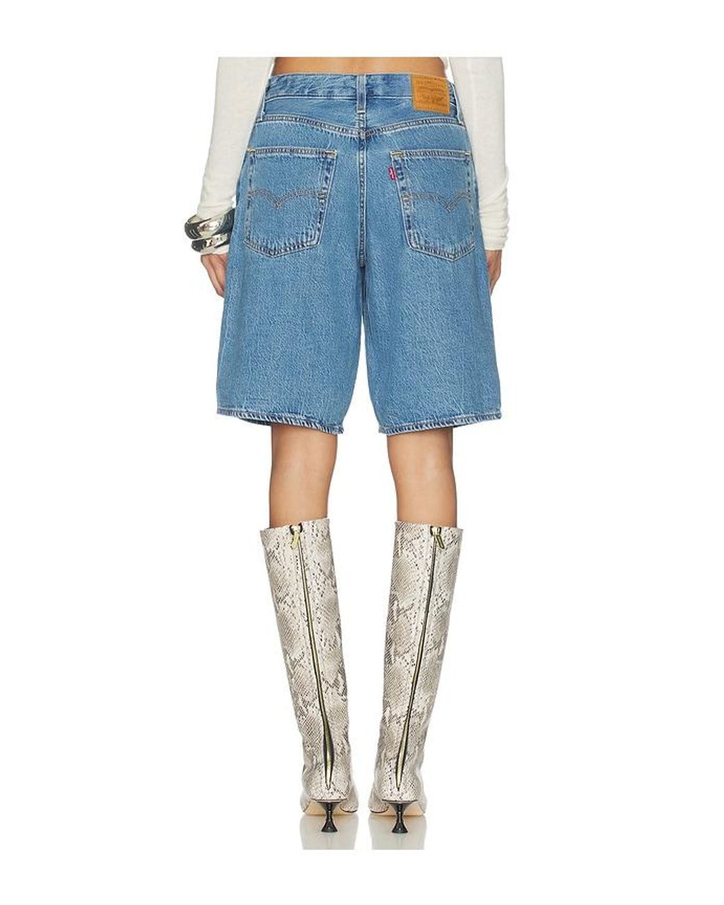 Levi's Blue Baggy Dad Jort