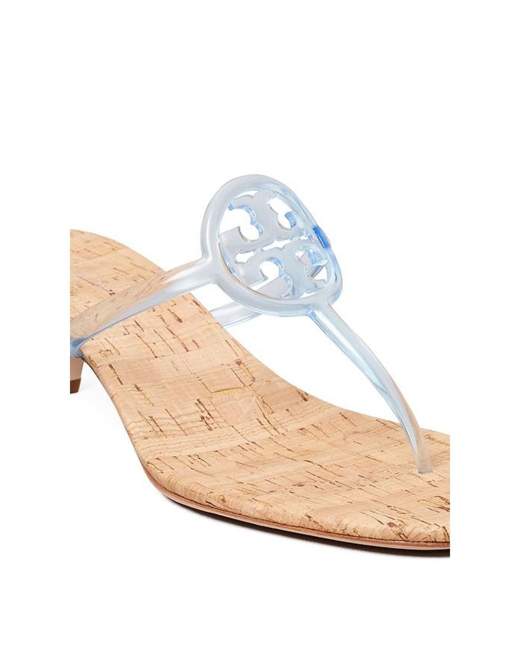 Tory Burch White Miller Jelly Kitten Heel