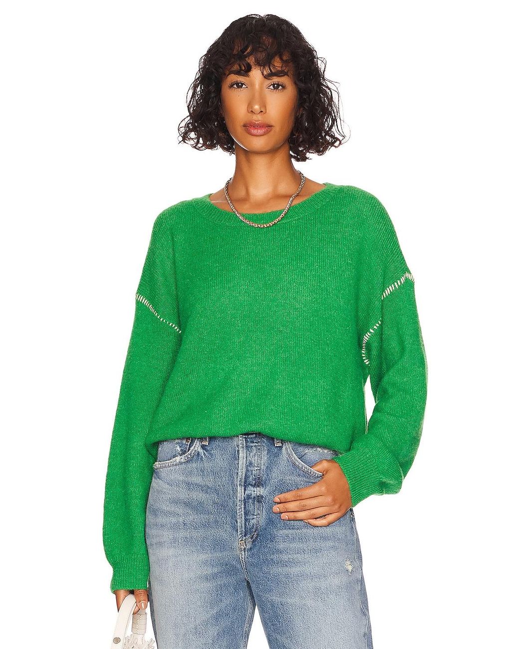 Sundry Oversized Sweater in Green | Lyst