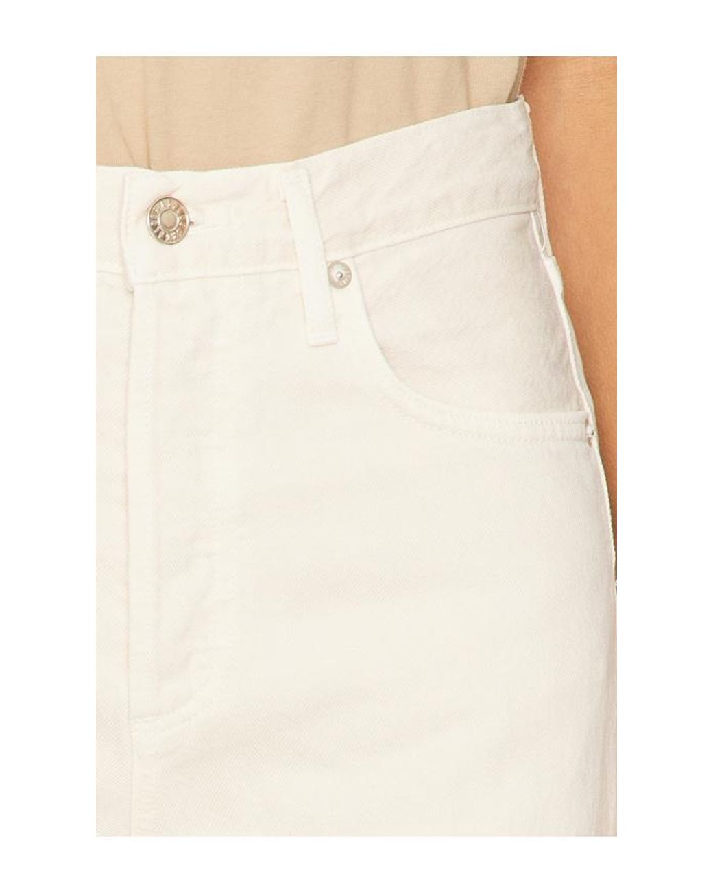 Agolde White Ren High Rise Wide Leg