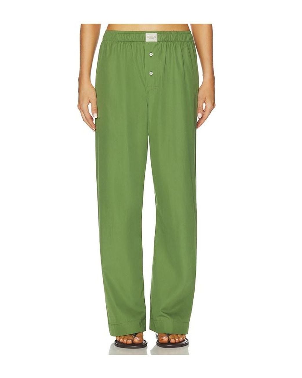 Comme Si Green La Boxer Alta Pant