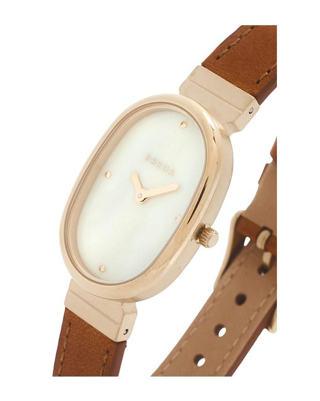 Breda White Jane Leather Watch