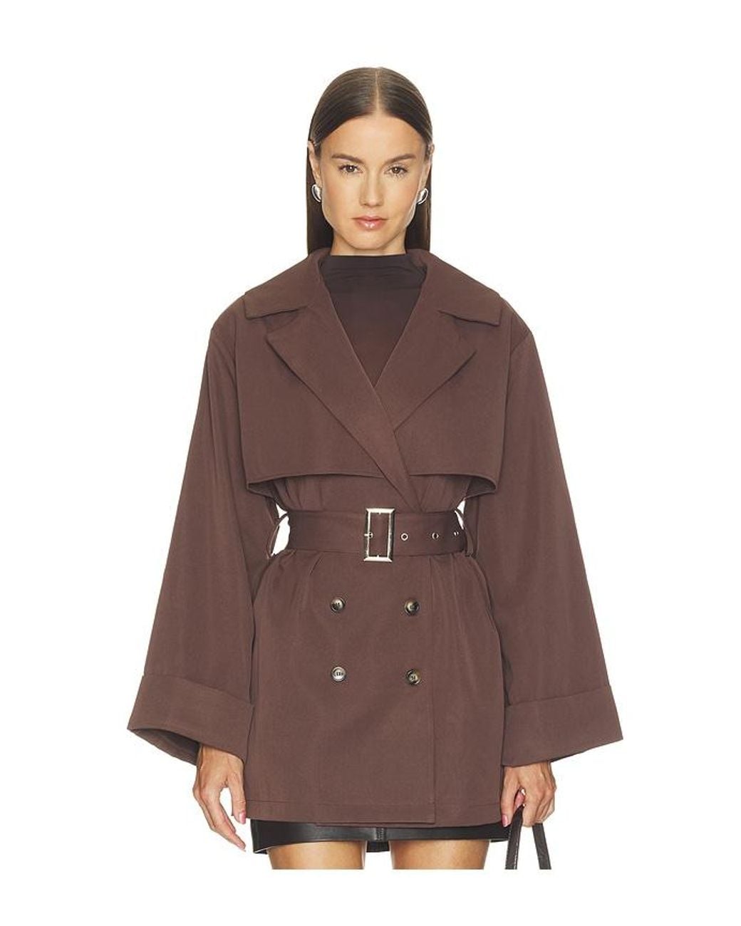 ALL THE WAYS Brown Blaire Trench Coat
