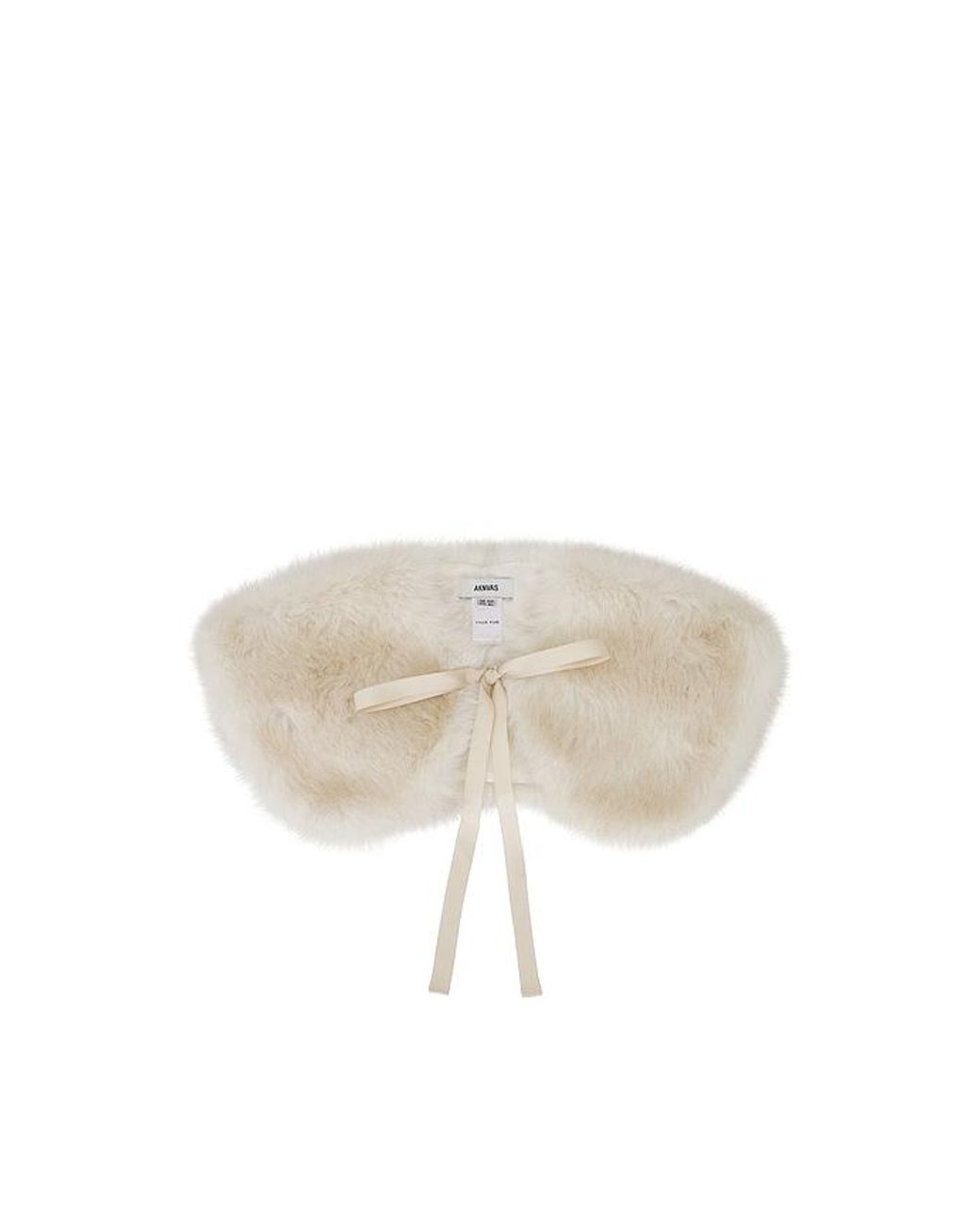 AKNVAS Black Faux Fur Collar