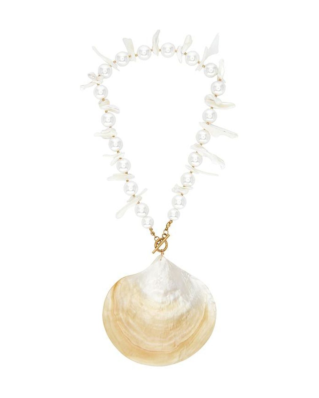 Lovers + Friends White Casey Shell Necklace