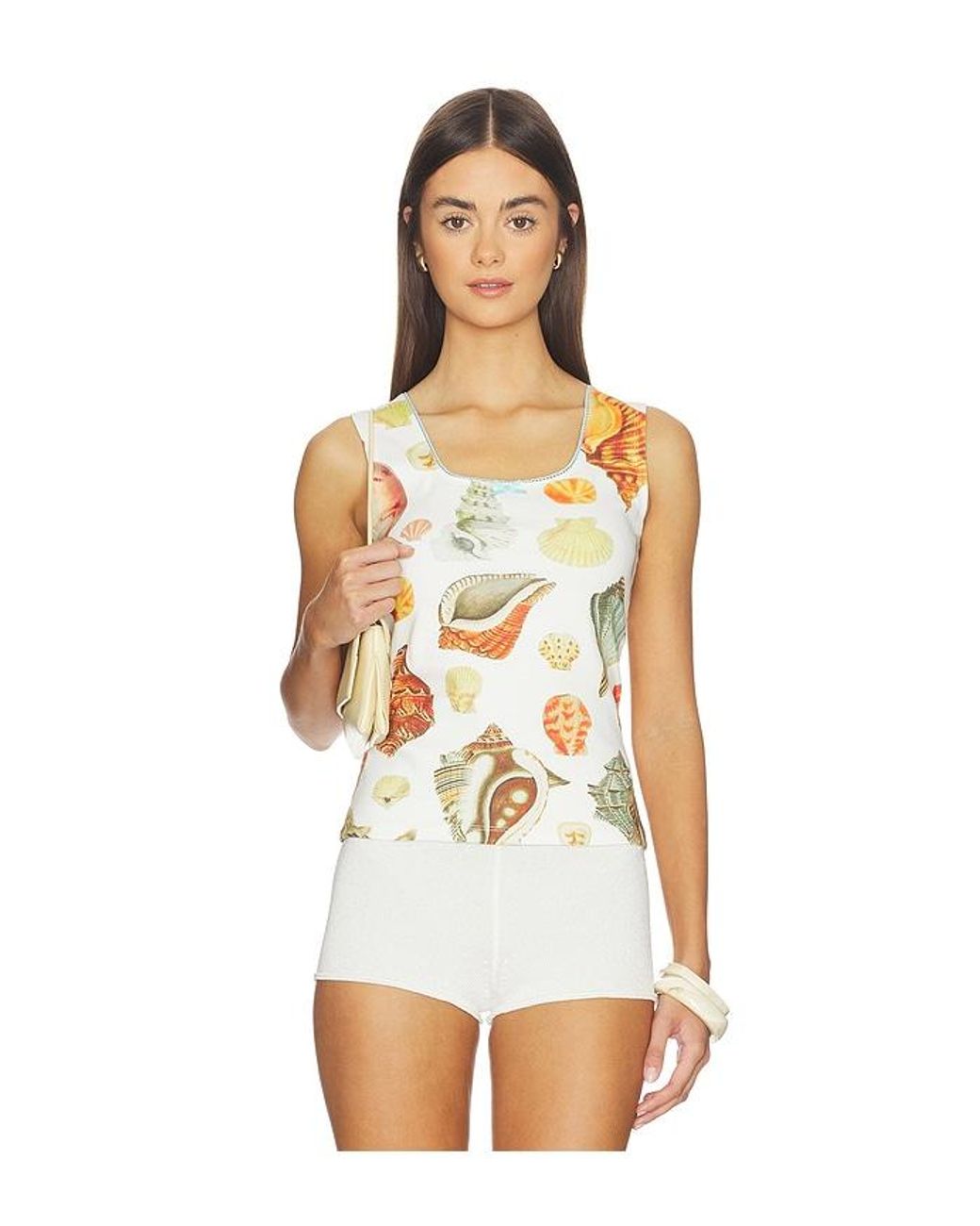 Tyler McGillivary White Collector Square Tank Top