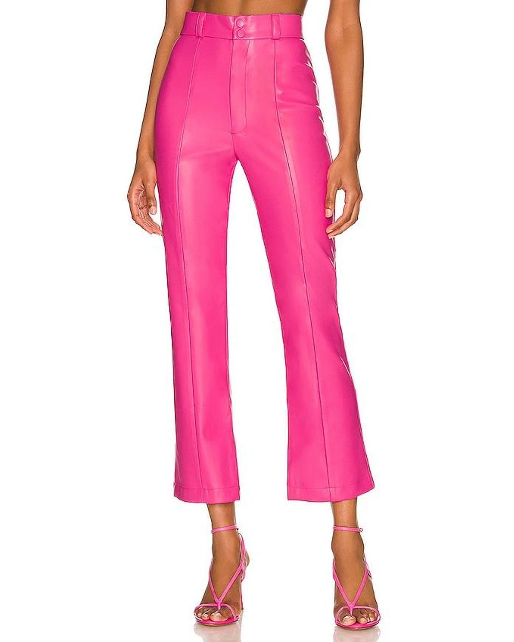 Bardot Pink Polly Faux Leather Pant