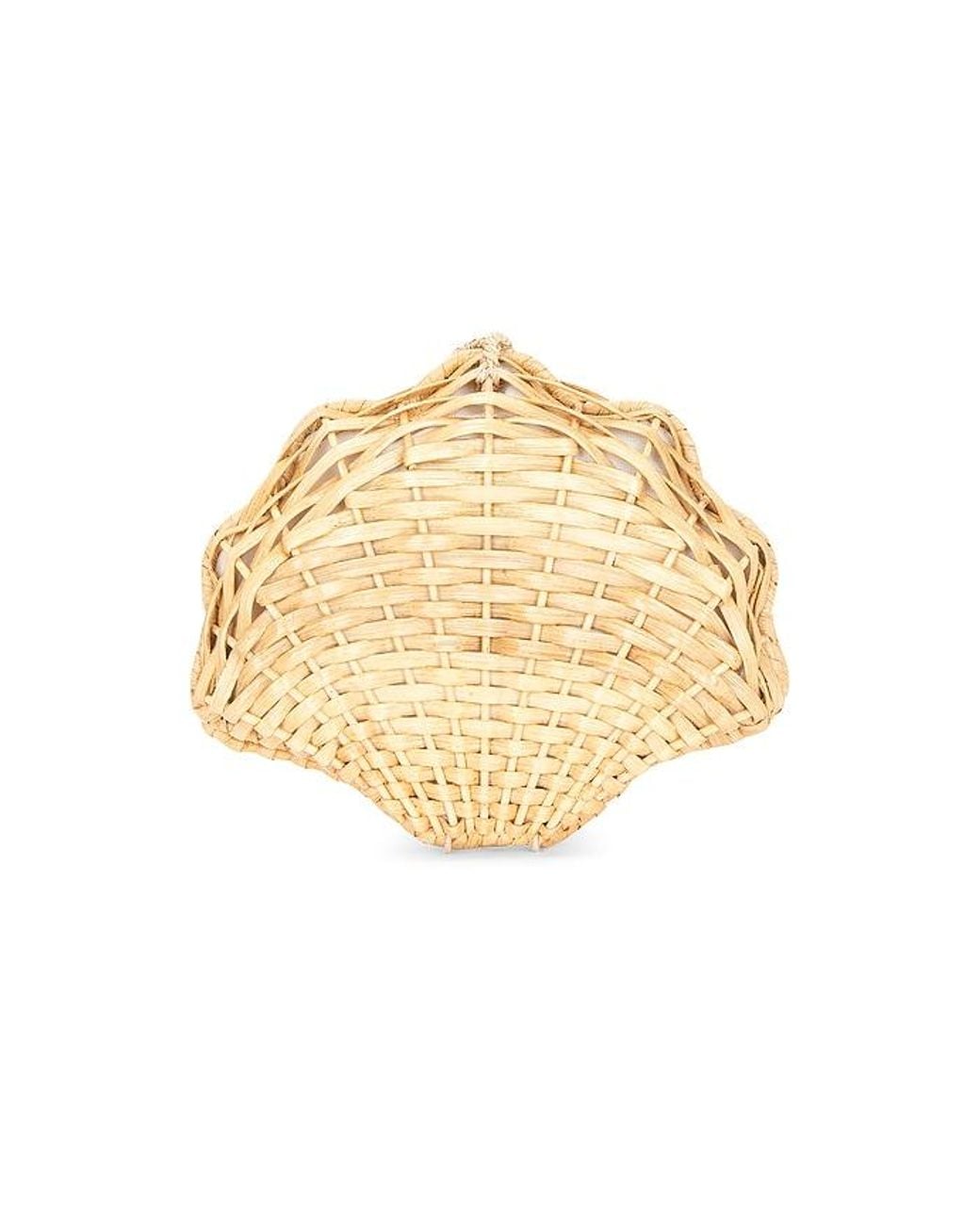 Aranaz Natural Oskola Wicker Clutch