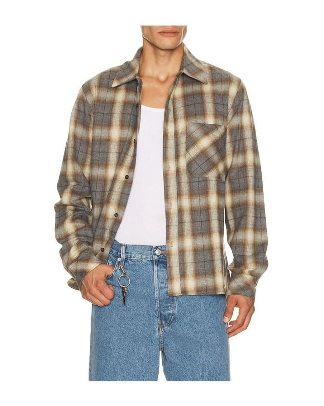 Citizens of Humanity Blue Cairo Long Sleeve Shirt for men