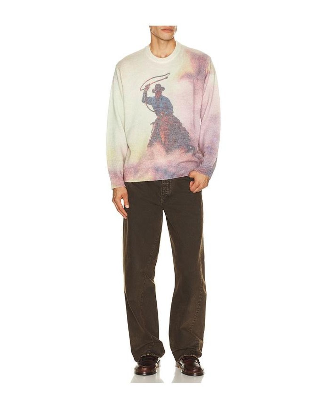 One Of These Days Pink When I Close My Eyes Knit Sweater for men