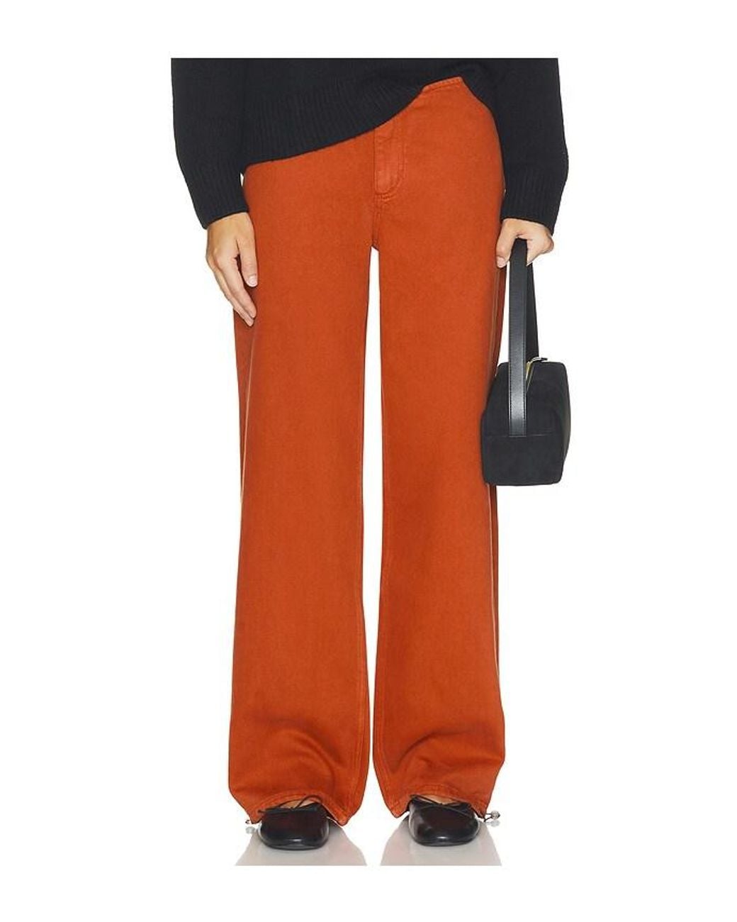 Still Here Orange Sport Straight Leg
