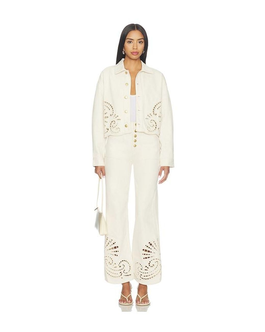 Ulla Johnson White The Lou Jean With Eyelet
