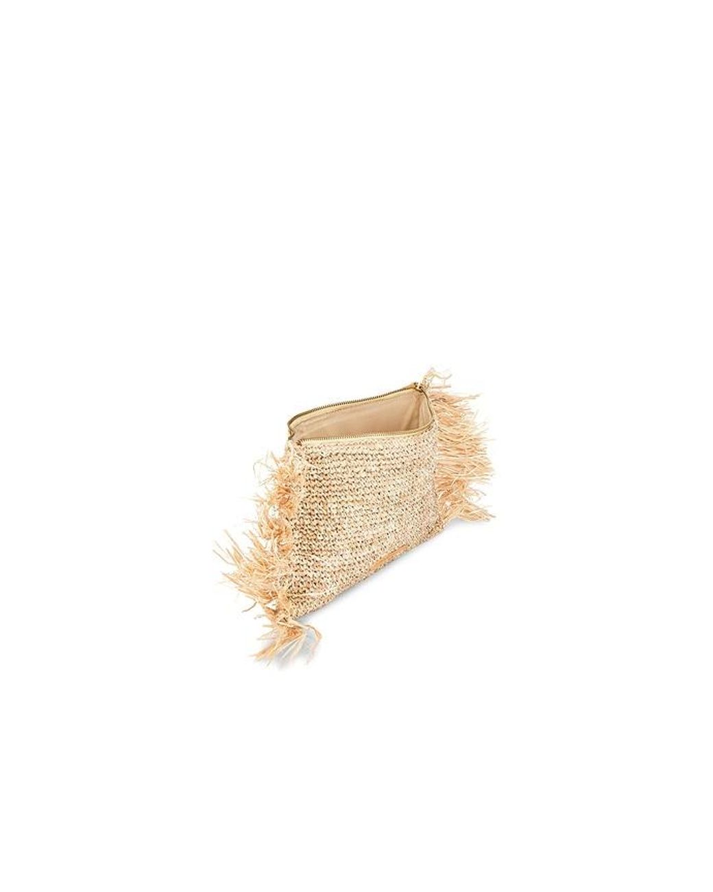 Poolside Natural The Tropical Fringe Clutch