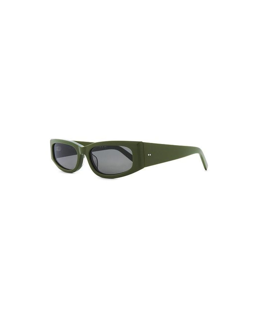 St. Agni Green Everyday Rectangle Sunglasses