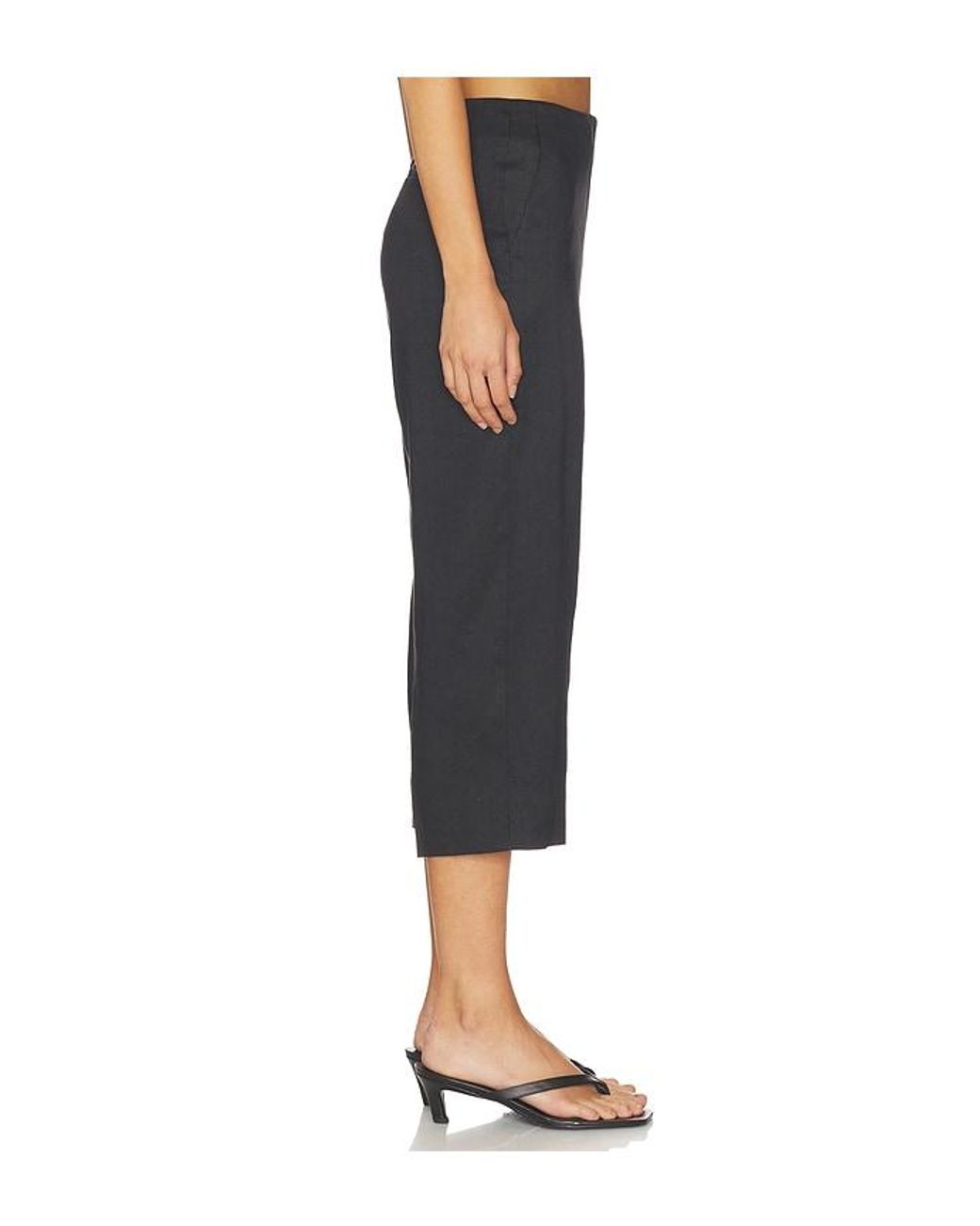 Theory Black Slit Capri