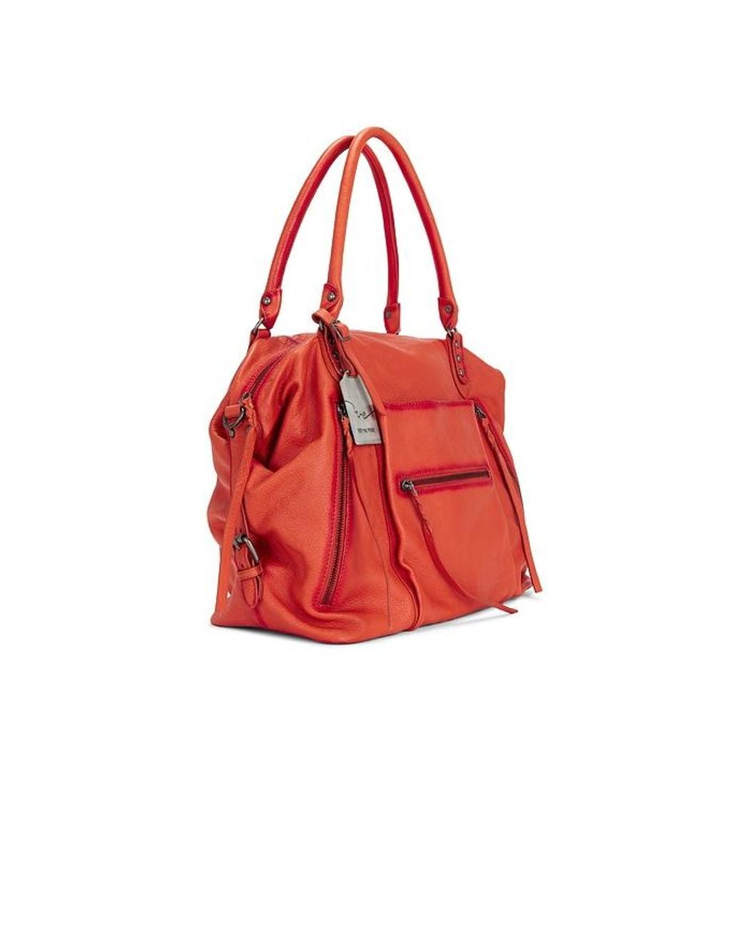 Free People Red Emerson Tote Bag