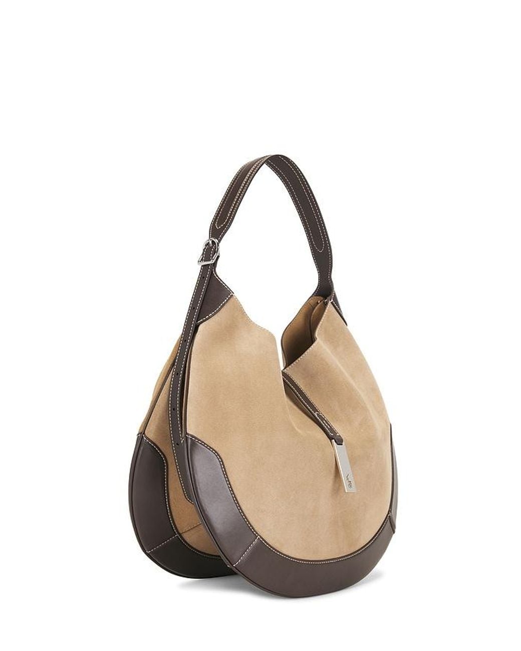 Polo Ralph Lauren Natural Suede Medium Leather Shoulder Bag
