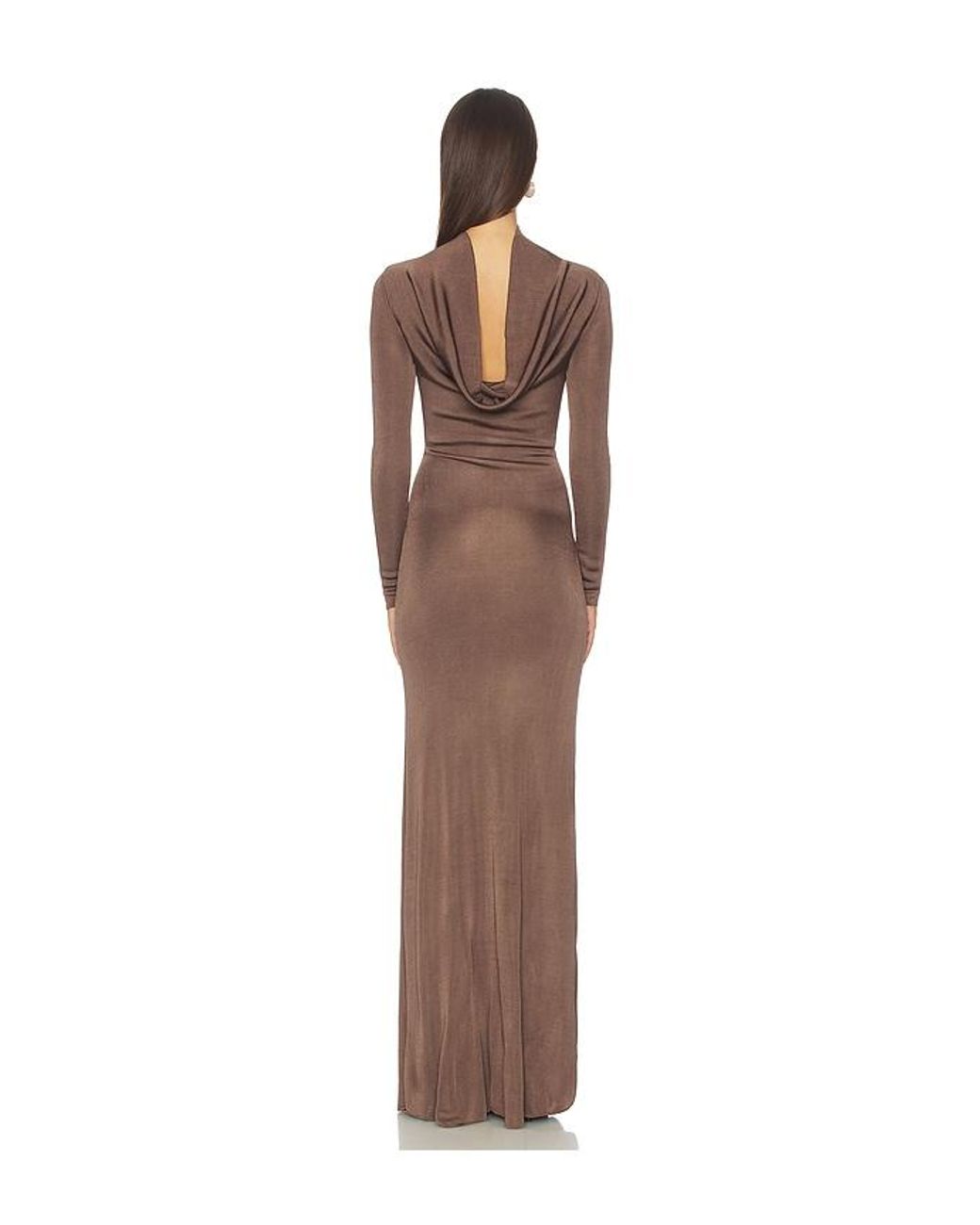SRG Multicolor Sylveeah Draped Cowl Gown