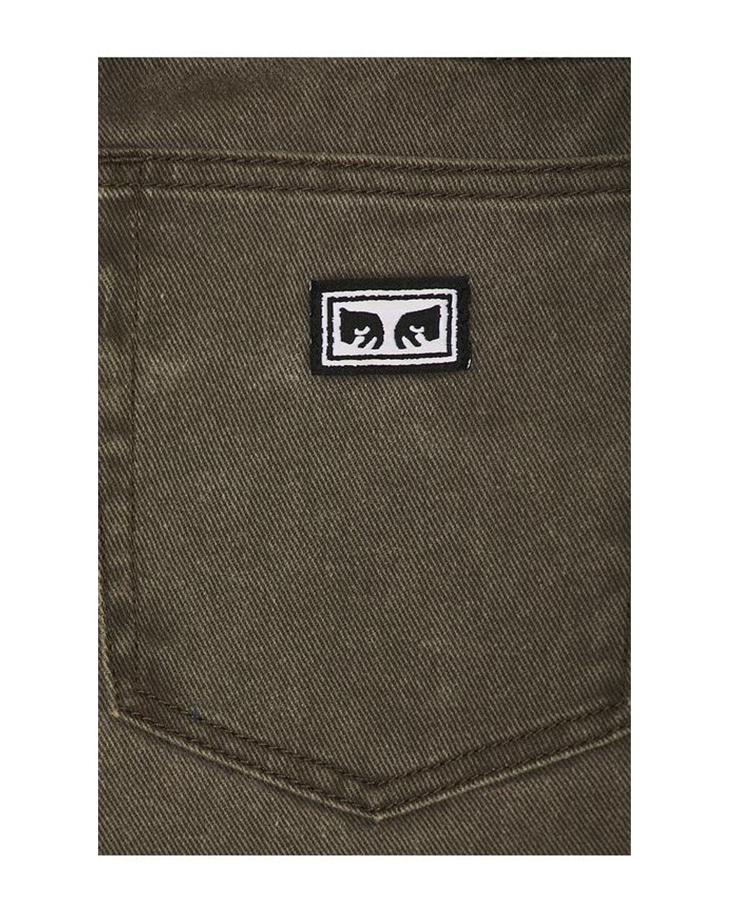 Obey Green Bigwig Baggy Denim Short for men