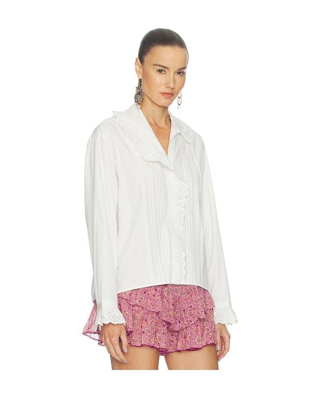 Isabel Marant White Nomia Long Sleeve