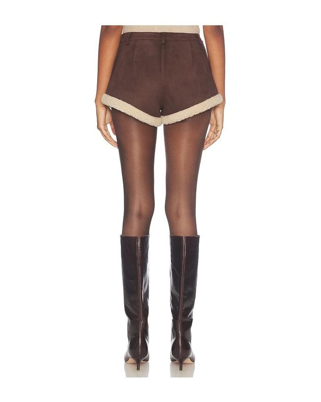 Lovers + Friends Multicolor Lola Faux Shearling Short