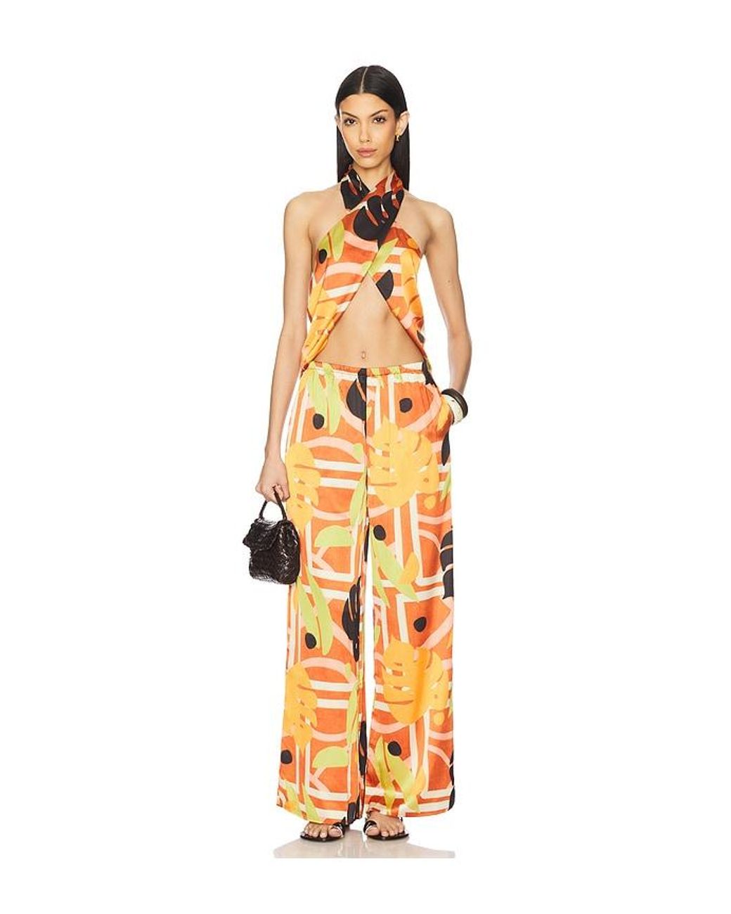 Seven Wonders Orange Sachi Top